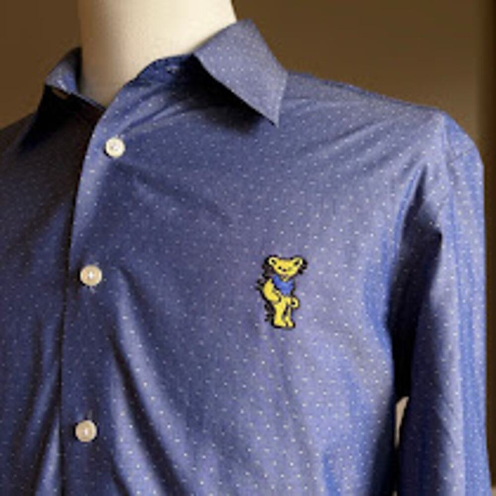 Grateful Dead Dancing Bear Egara Button Down (L) - image 1
